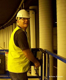 Peter Installing Bird Proofing